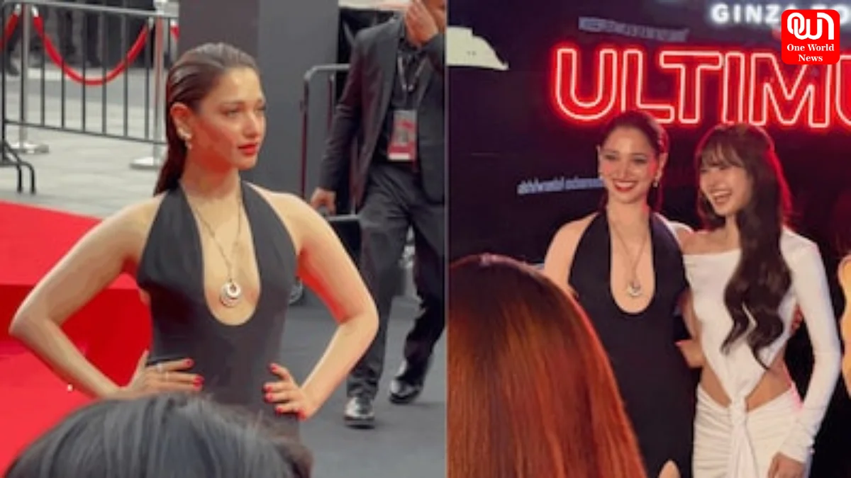 Tamannaah Bhatia Black Cut-Out Dress, Shiseido Bangkok Event