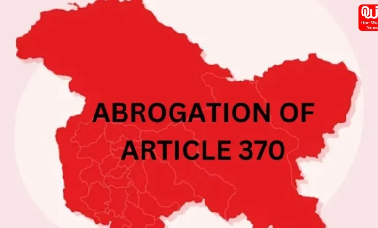 Abrogation Of Article 370