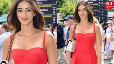 Ananya Panday, summer Chic In Red Ralph Lauren Dress, Wimbledon 2026