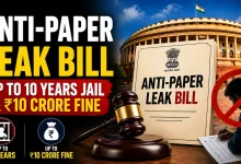 Anti-Paper Leak Legislation, Exam fraud, Public Examinations Bill, NEET paper leak, Parliamentary debate, Student protests, Penalties, Investigation