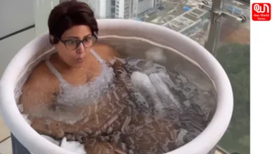 Hina Khan, Hina Khan ice therapy, Hina Khan cancer recovery, Hina Khan health update, Hina Khan Instagram