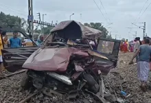 Murshidabad train accident, West Bengal, railway crossing, pool car, school children, train collision, Karna Subarna, Berhampore